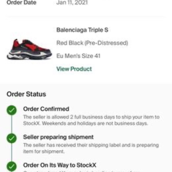 Balenciaga triple s (pre-distressed) size  41